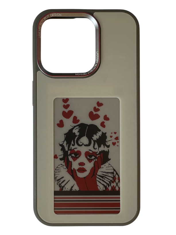 Husa smart cu display E-ink Sand Beige