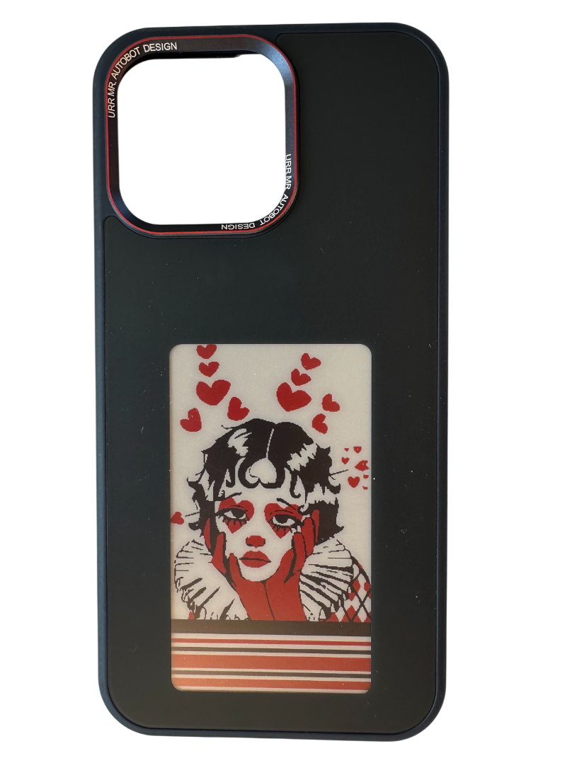 Husa smart cu display E-ink Deep Blue